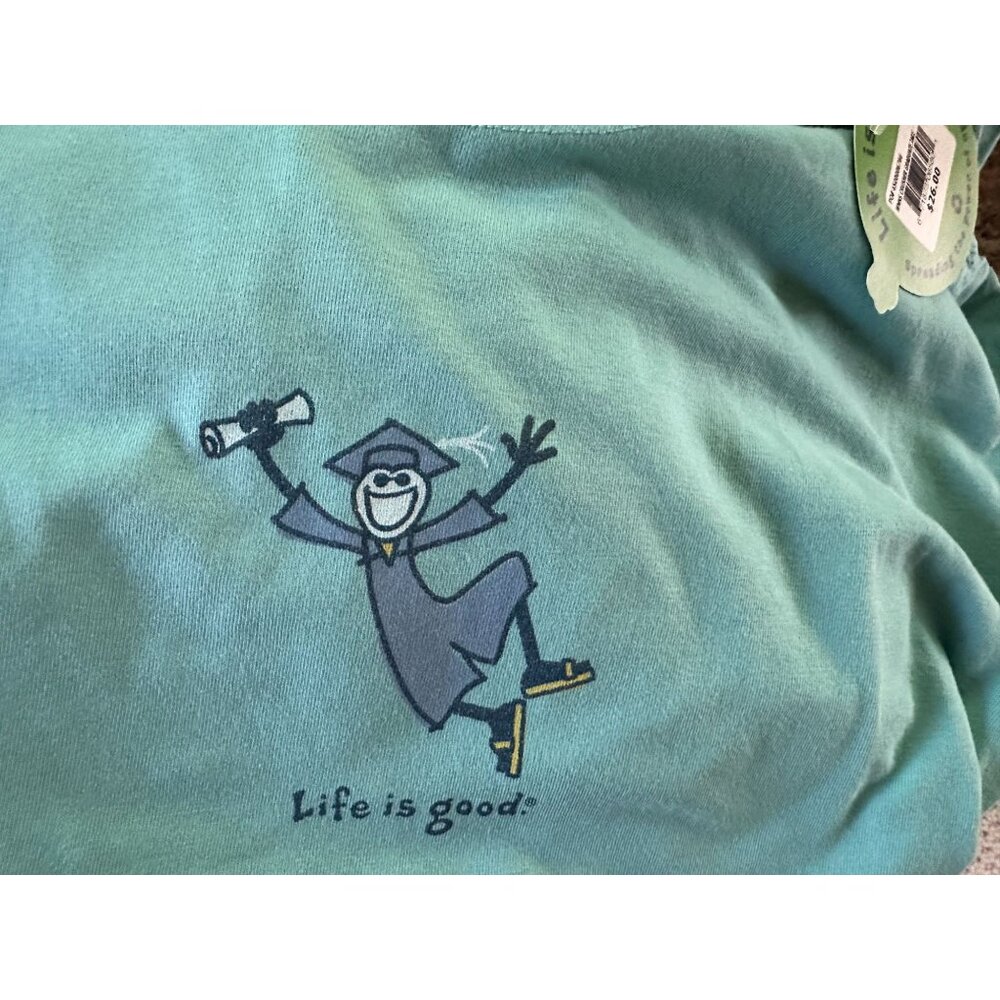 NWT Life Is Good Womens Graphic Graduation T-Shirt Various sizes